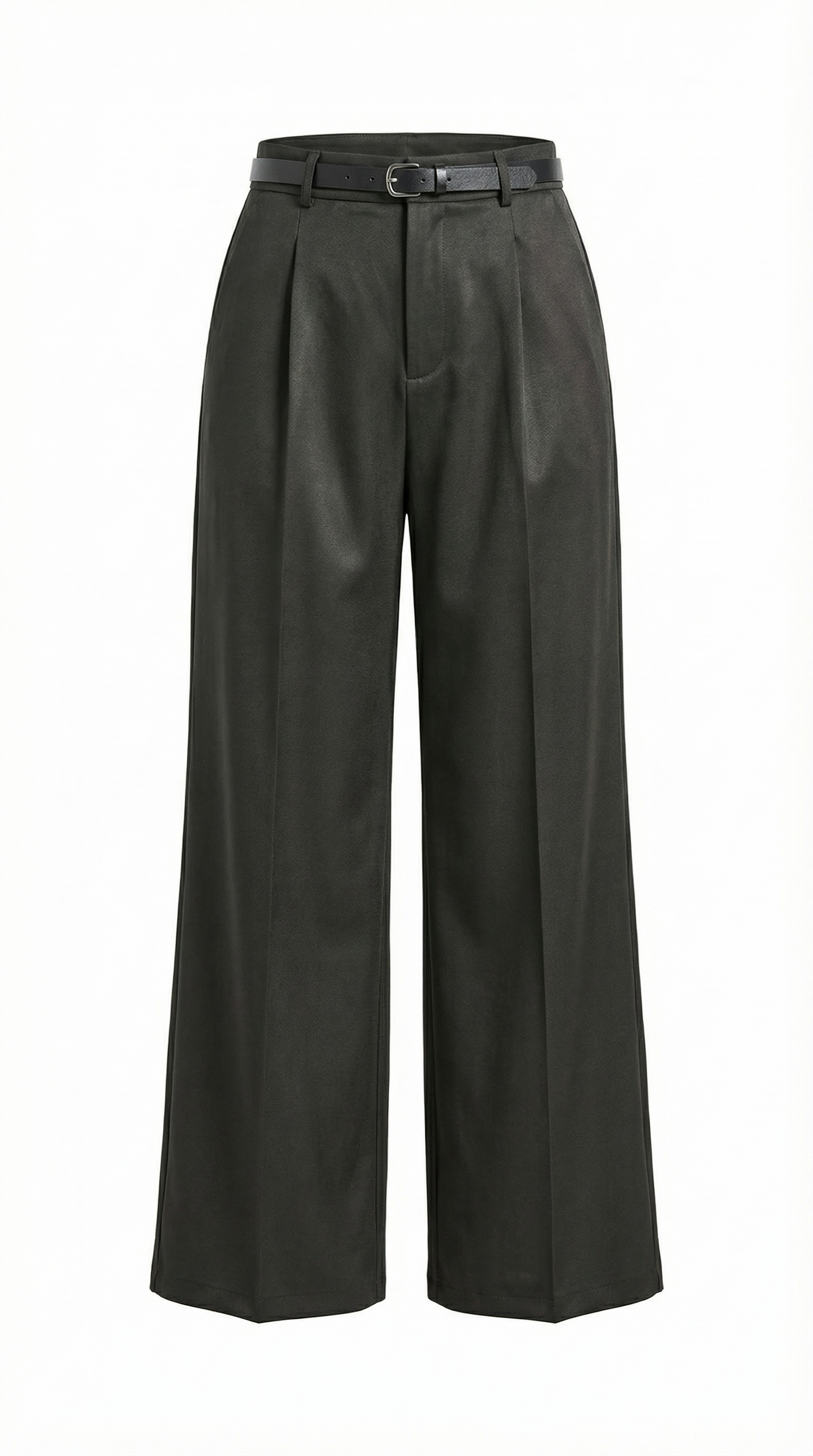 Dames Wide Leg Broek – Hoge Taille Met Ceintuur