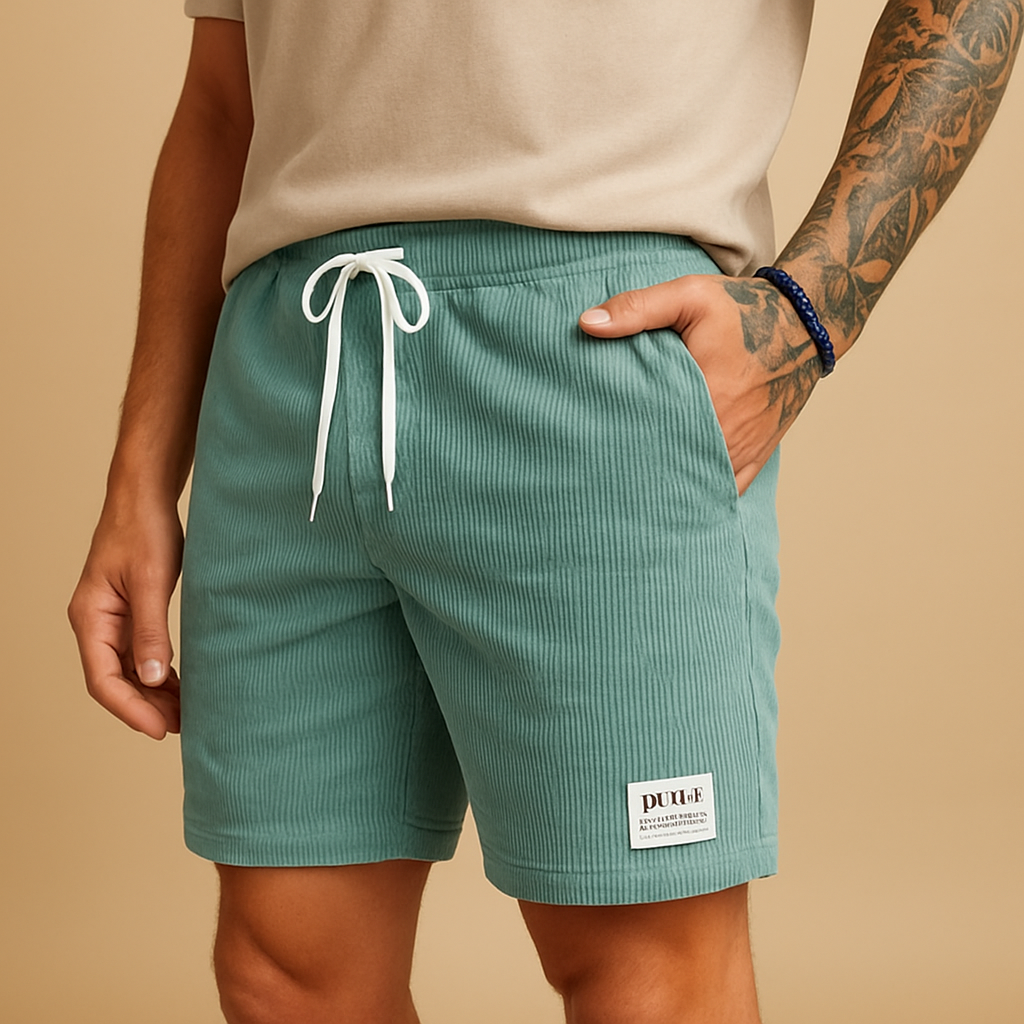 Sven short heren – casual short met gestructureerde stof en ontspannen pasvorm
