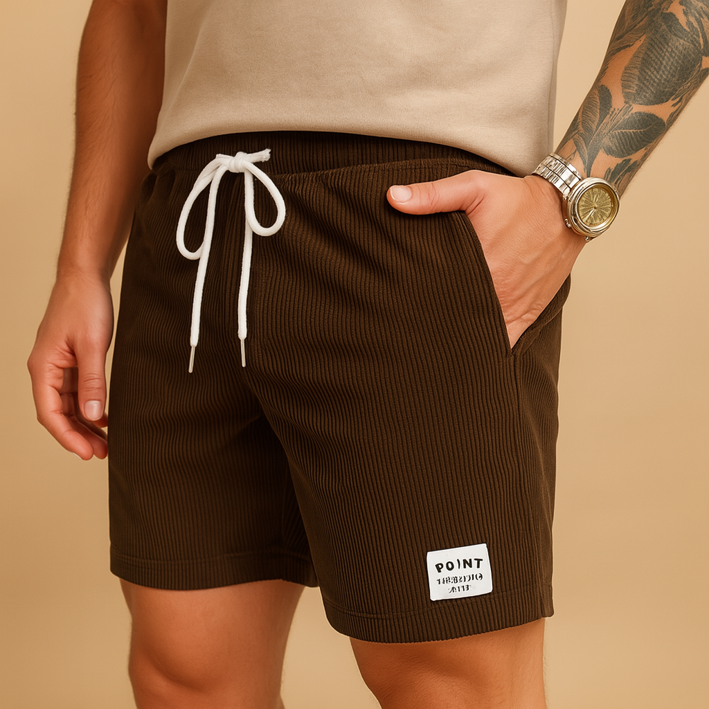 Sven short heren – casual short met gestructureerde stof en ontspannen pasvorm