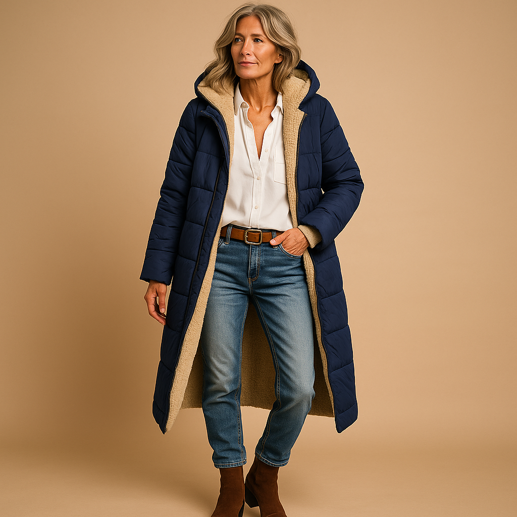 Vera Lange Winterjas – Elegantie en warmte in één stijlvolle jas