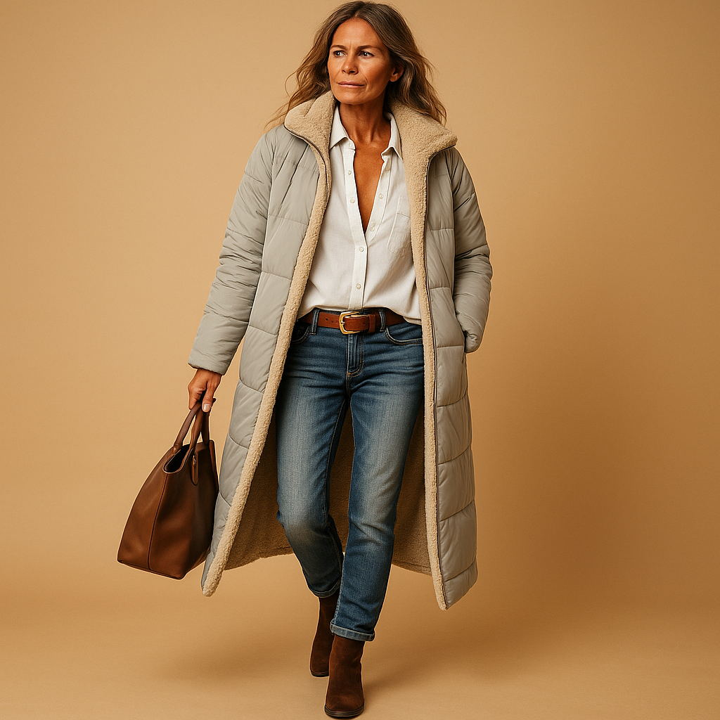 Vera Lange Winterjas – Elegantie en warmte in één stijlvolle jas