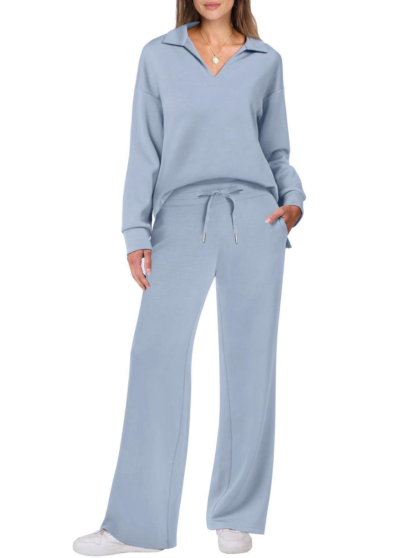 Dames Loungewear Set – Tweedelige Set Dames Comfort Elegant Casual
