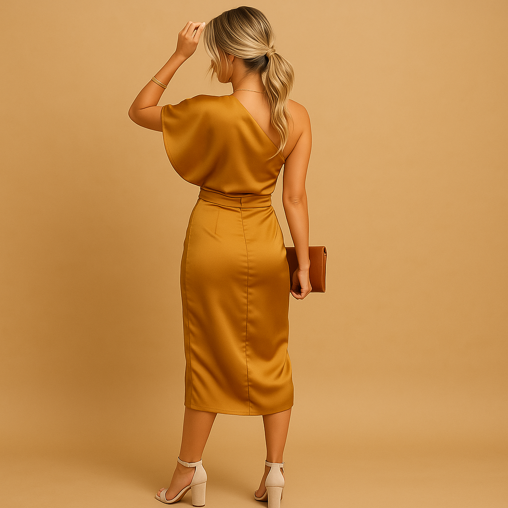 Anaïs jurk dames – elegante jurk met minimalistisch silhouet en tijdloze klasse