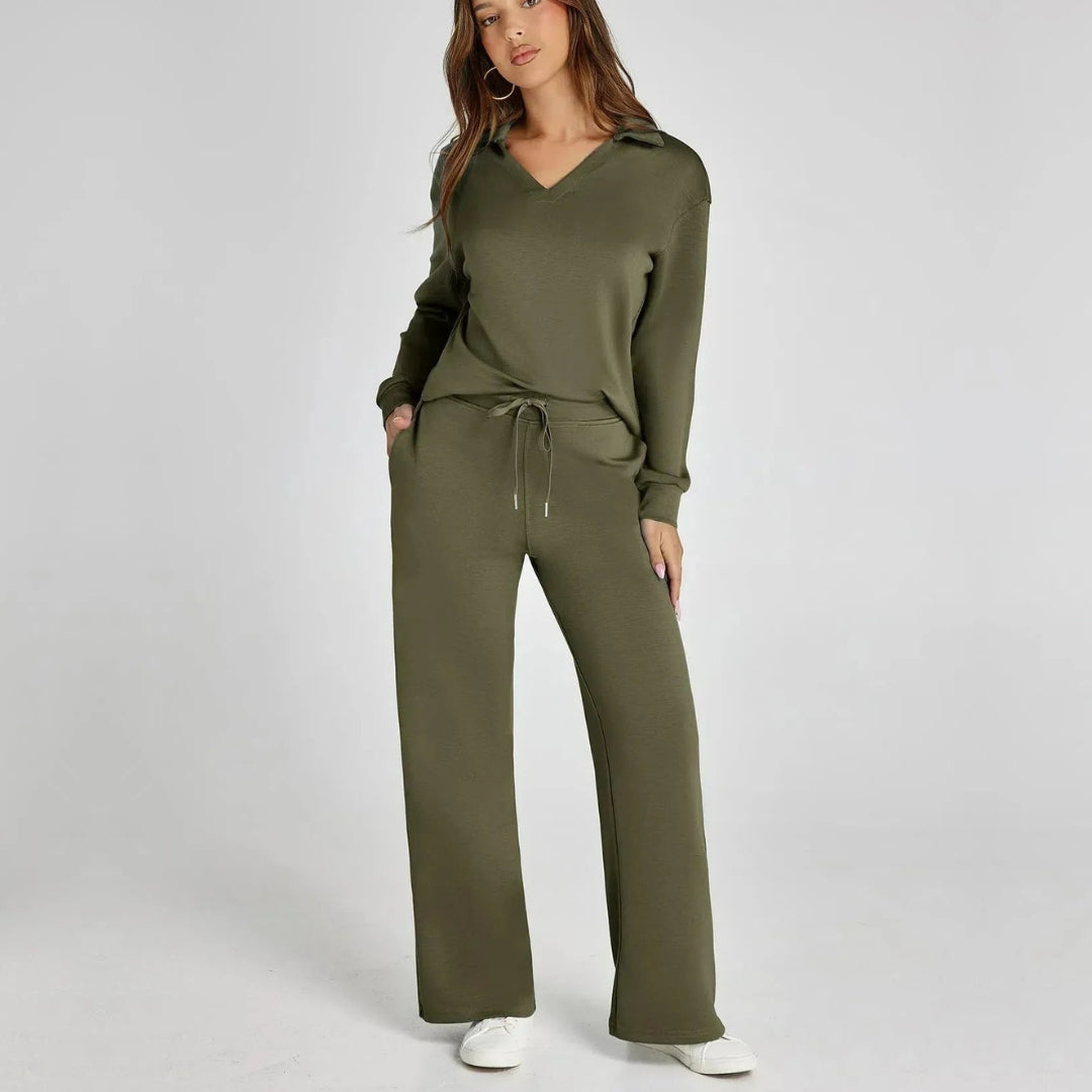 Dames Loungewear Set – Tweedelige Set Dames Comfort Elegant Casual