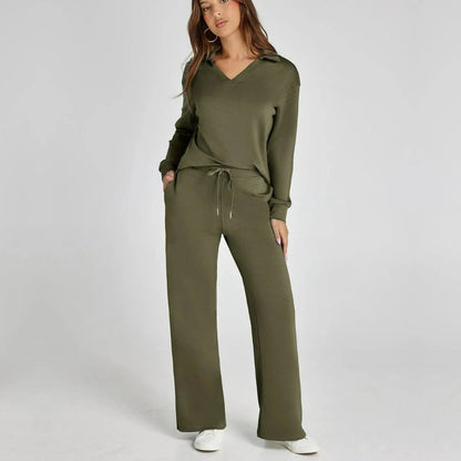 Dames Loungewear Set – Tweedelige Set Dames Comfort Elegant Casual