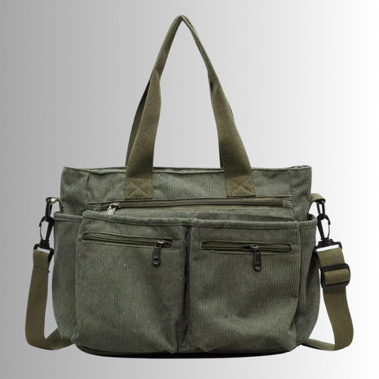 Dames Shopper Tas – Corduroy Schoudertas Groot