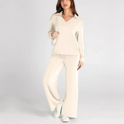 Dames Loungewear Set – Tweedelige Set Dames Comfort Elegant Casual