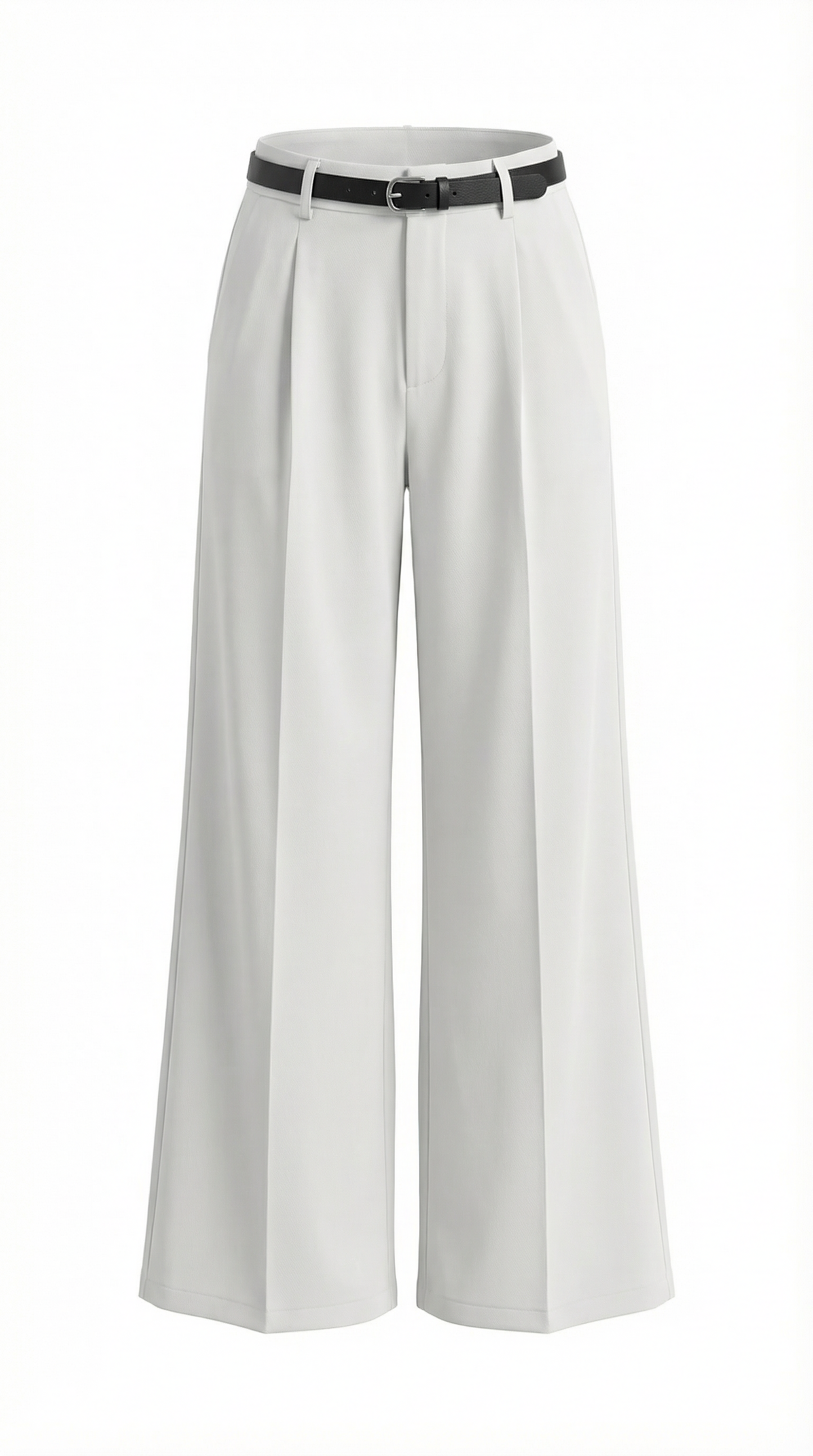 Dames Wide Leg Broek – Hoge Taille Met Ceintuur