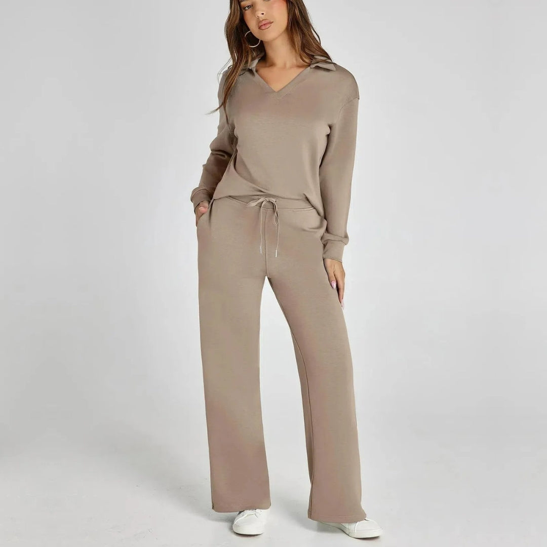 Dames Loungewear Set – Tweedelige Set Dames Comfort Elegant Casual