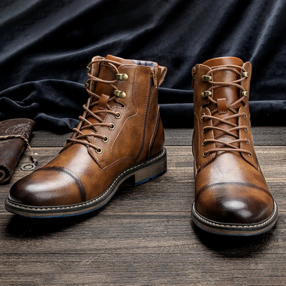 Gravon – Heren Enkelboots Vintage Look en Weerbestendig Design