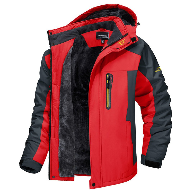 Warme winterjas softshell – waterafstotend met capuchon