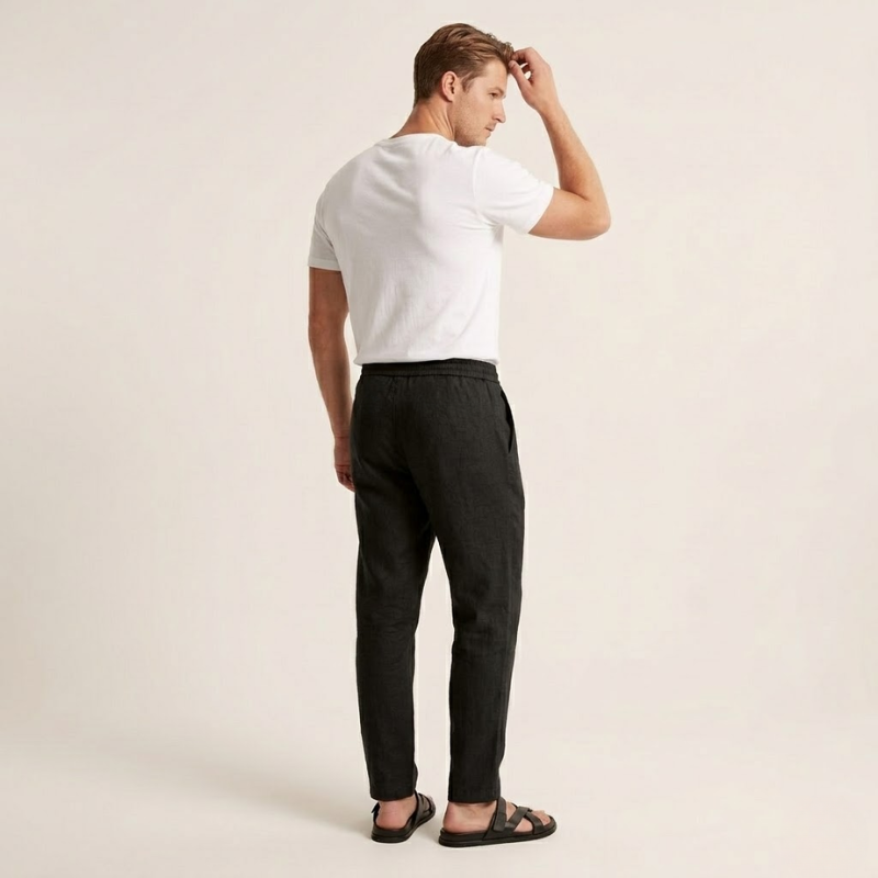 Bram – Linnen Broek Heren Zomer Slim Fit Broek Heren Chino Heren Luchtig