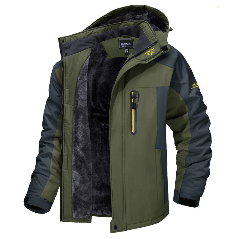 Warme winterjas softshell – waterafstotend met capuchon