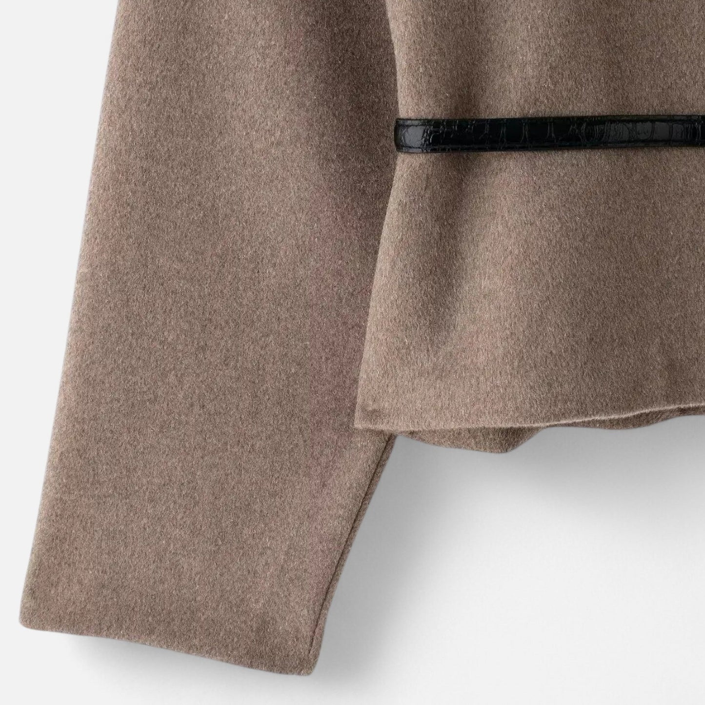 Dames Wikkeljas – Elegante Wrap-Coat Met Ceintuur