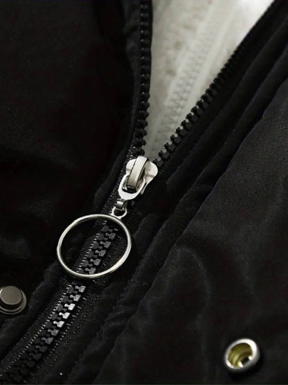 Gewatteerde Winterjas Dames – Warme Jas Met Capuchon