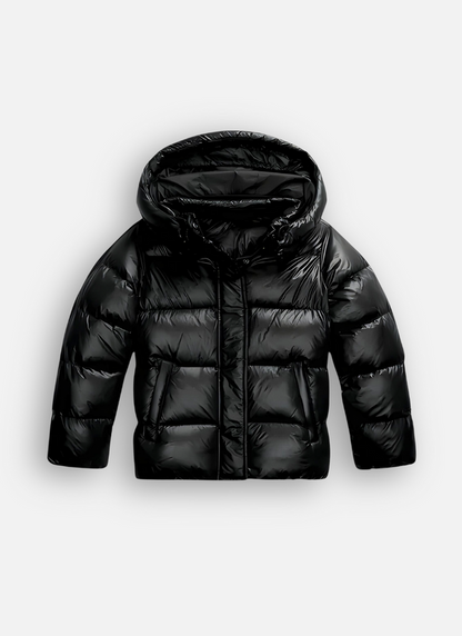 Noëlle – Pufferjack Dames Kort Glanzend Oversized