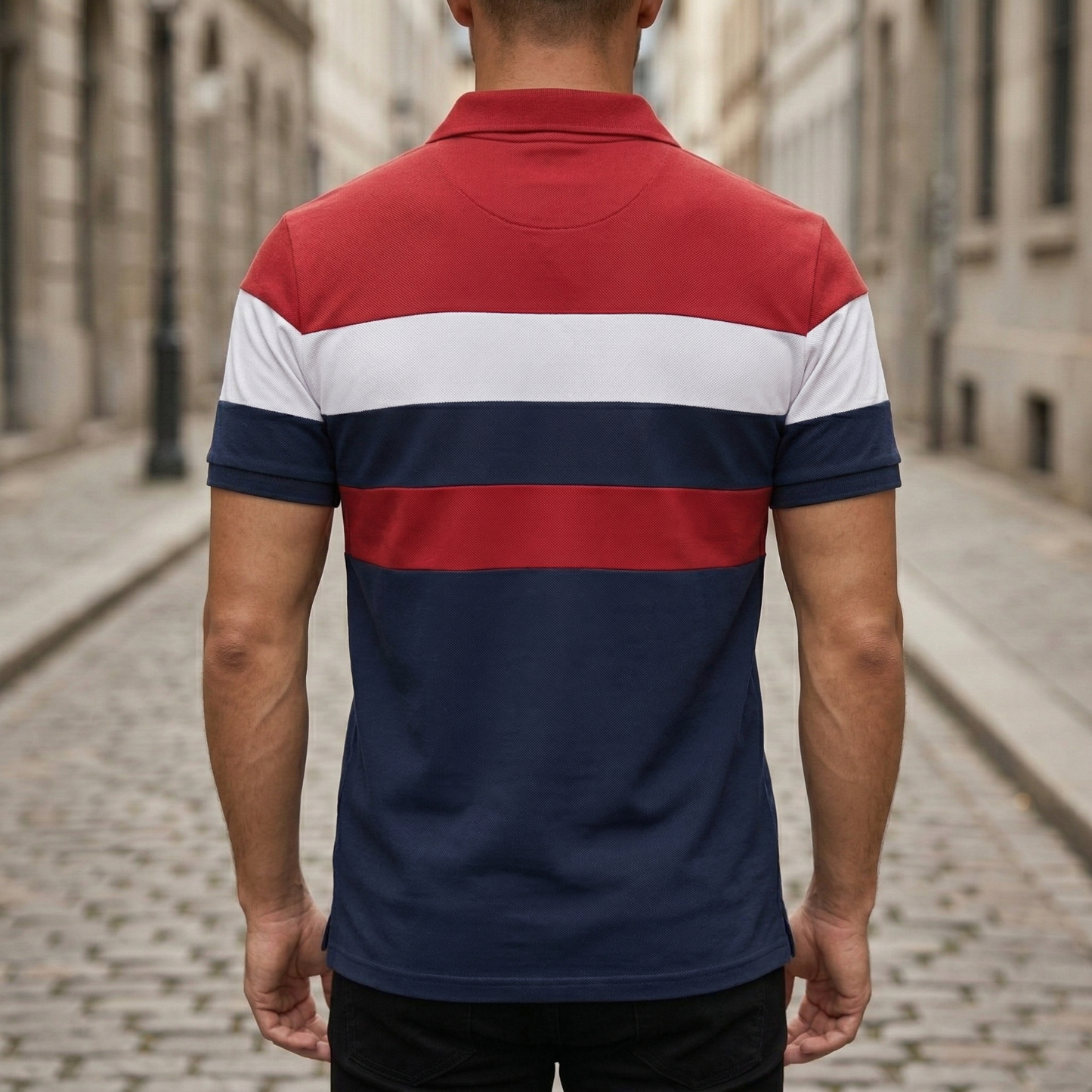 Heren Polo Shirt Korte Mouw Colorblock Poloshirt Casual