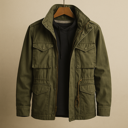 Heren Field Jacket Jas Casual Tussenjas Utility Jack