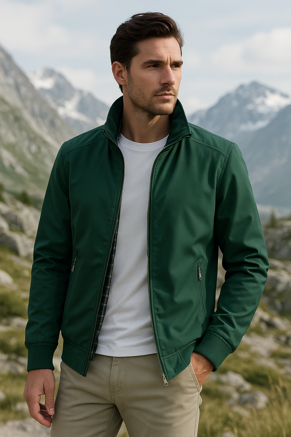 Elian – Heren Tussenjas Winddicht Lichtgewicht Casual