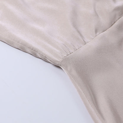 Selvaya – Dames Avondjurk Lang Split Elegante Pasvorm Zachte Stijl