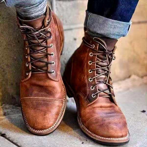 Reno – Heren Veterboots Retro Stijlvol Comfortabel Stevig