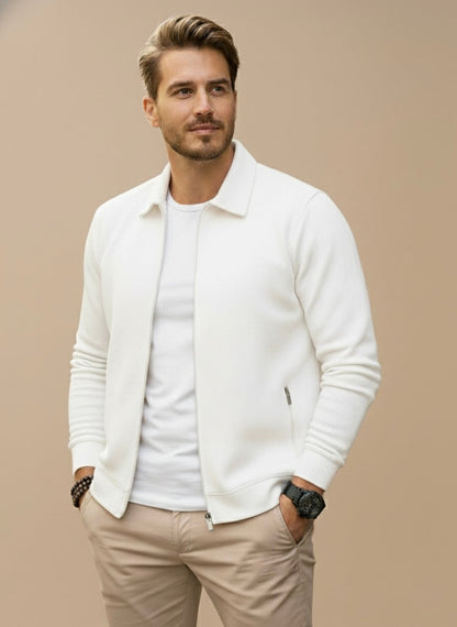 Heren Vest Met Rits – Casual Net Vest Opstaande Kraag