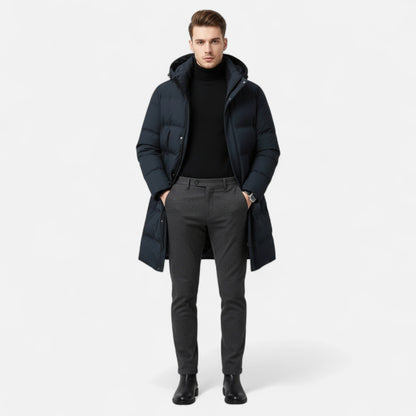 Heren Winter Parka – Warme Lange Jas Heren Winter Waterafstotend Winddicht