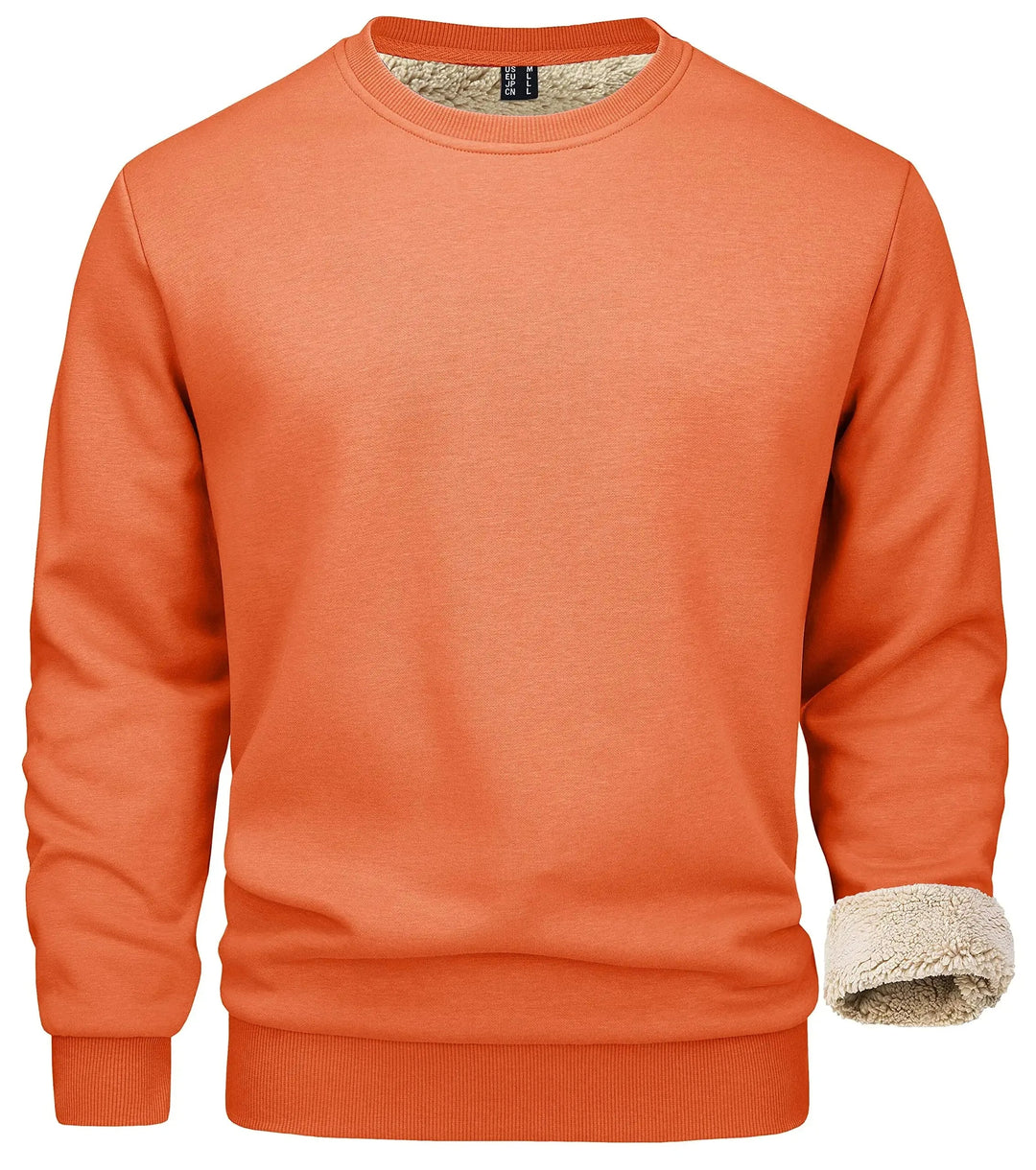 Heren Trui Winter – Warme Gevoerde Trui Heren Ronde Hals Regular Fit Casual