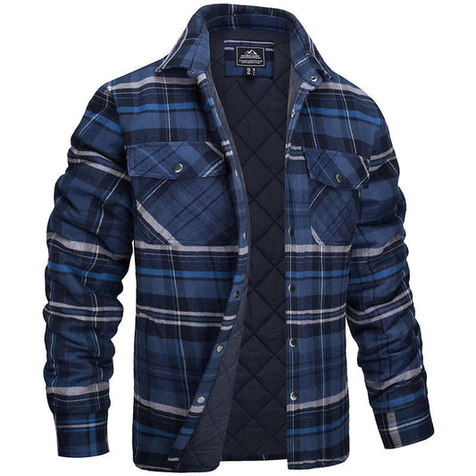Marlow – Heren Overshirt Met Ruitpatroon en Borstzakken