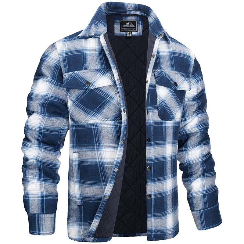 Marlow – Heren Overshirt Met Ruitpatroon en Borstzakken