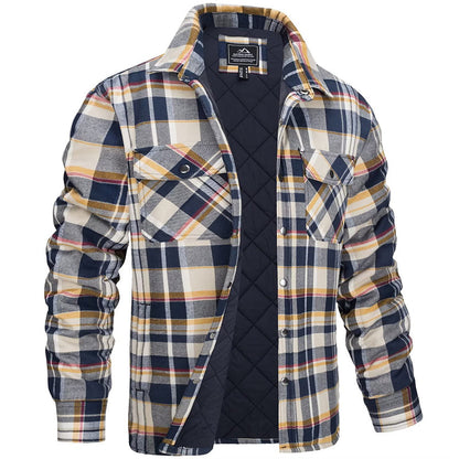 Marlow – Heren Overshirt Met Ruitpatroon en Borstzakken