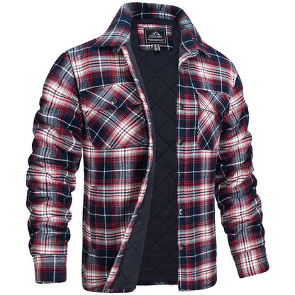 Marlow – Heren Overshirt Met Ruitpatroon en Borstzakken
