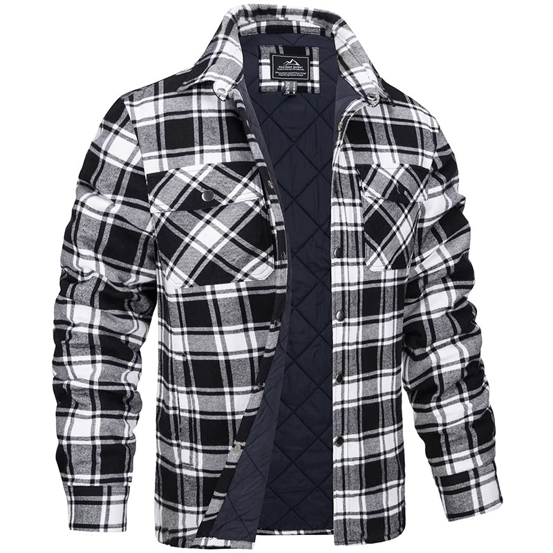 Marlow – Heren Overshirt Met Ruitpatroon en Borstzakken