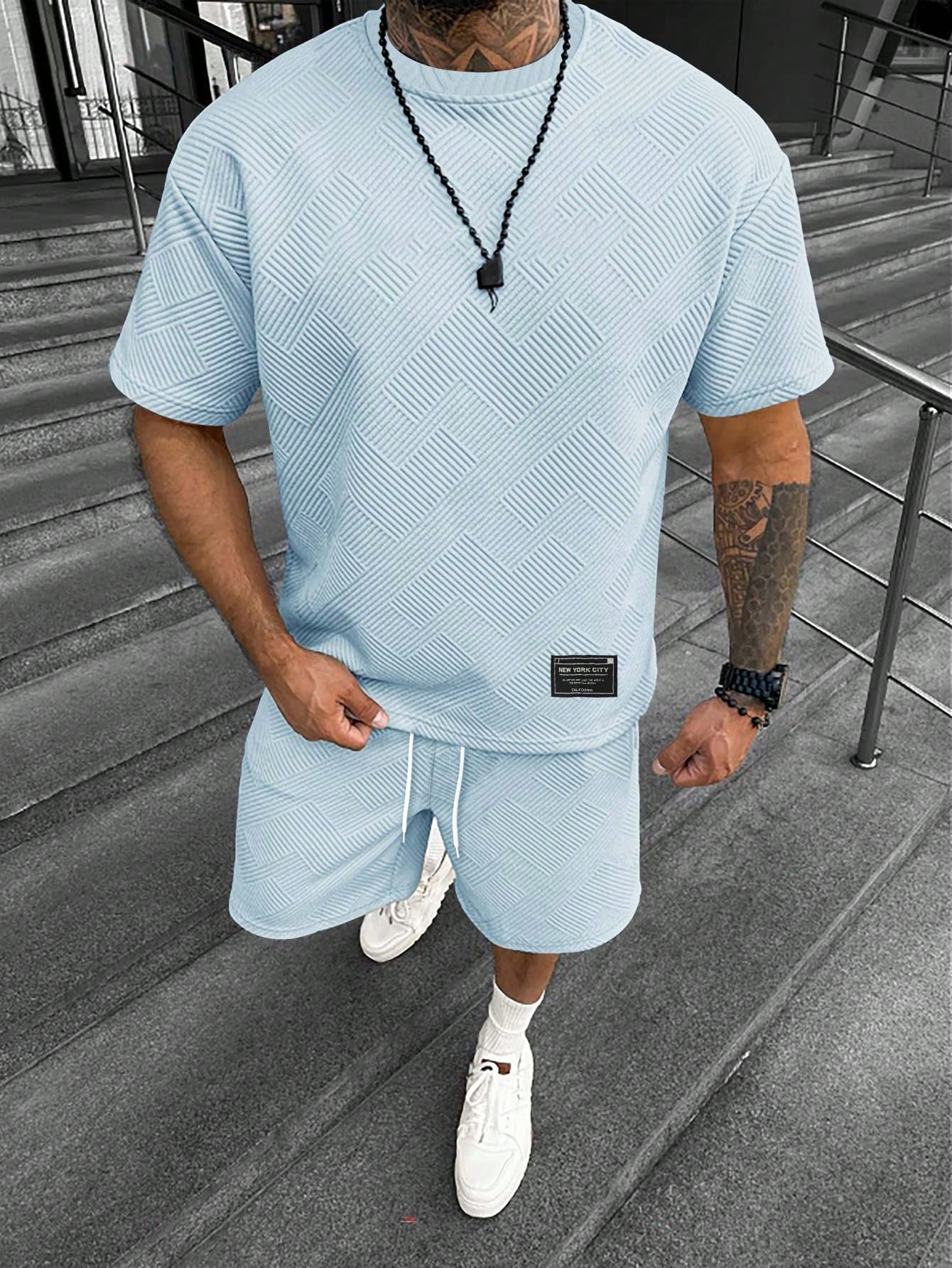 Max – Heren Zomerset Oversized T-Shirt Shorts Heren Sportieve Set Casual