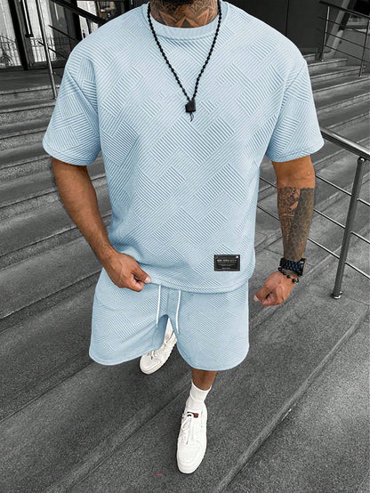 Max – Heren Zomerset Oversized T-Shirt Shorts Heren Sportieve Set Casual
