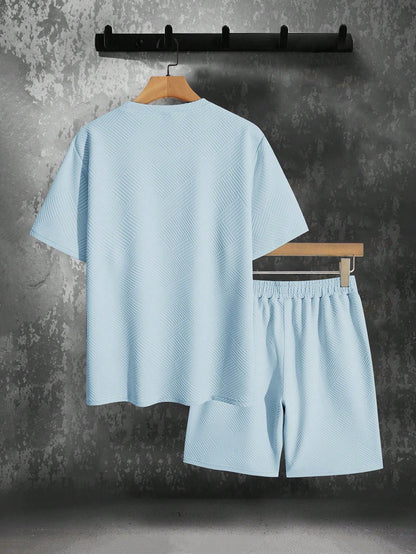 Max – Heren Zomerset Oversized T-Shirt Shorts Heren Sportieve Set Casual
