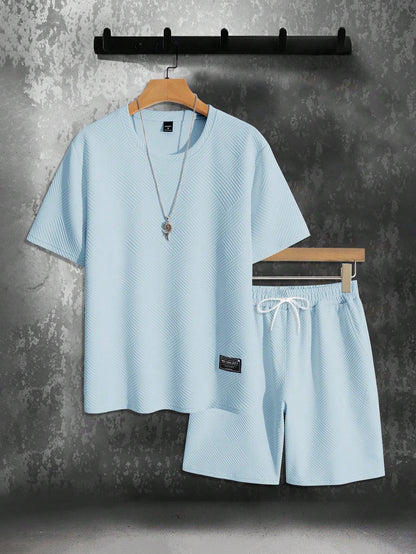 Max – Heren Zomerset Oversized T-Shirt Shorts Heren Sportieve Set Casual