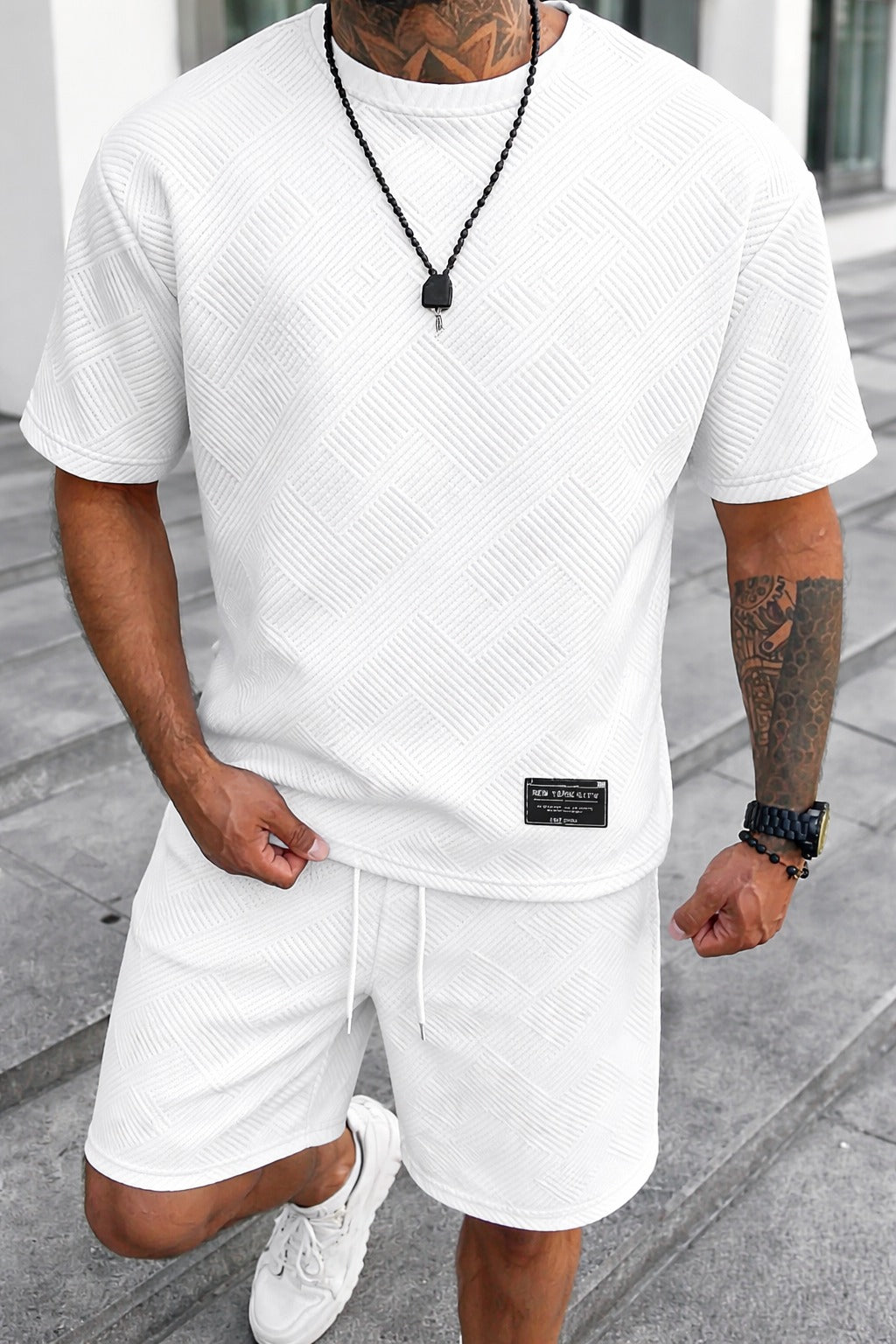 Max – Heren Zomerset Oversized T-Shirt Shorts Heren Sportieve Set Casual