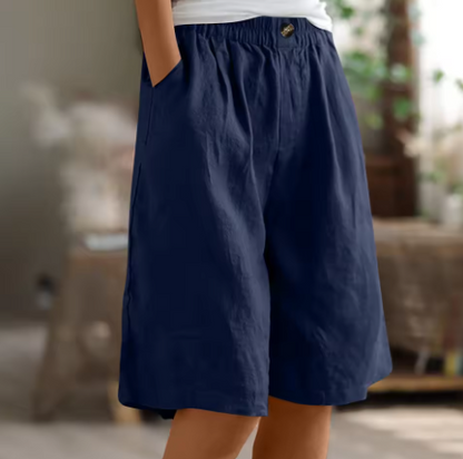 Linnen Look Bermudashort - Luchtig en Comfortabel