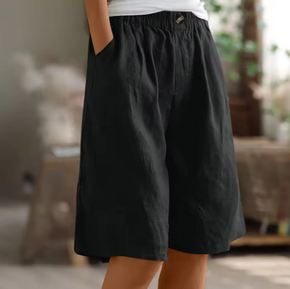 Linnen Look Bermudashort - Luchtig en Comfortabel