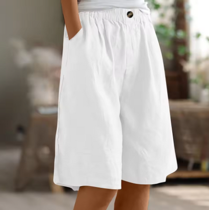 Linnen Look Bermudashort - Luchtig en Comfortabel