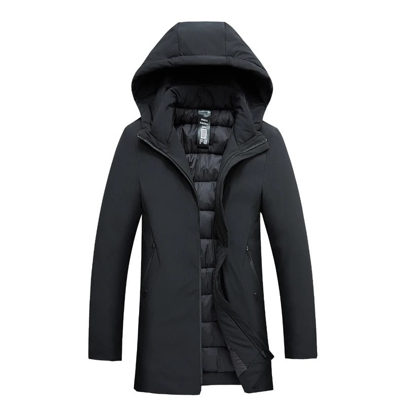 Heren Winterjas Parka – Warm Waterdicht Met Capuchon