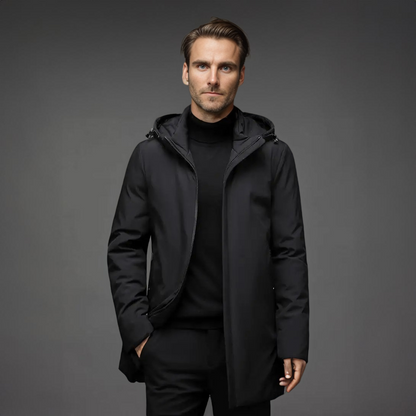 Heren Winterjas Parka – Warm Waterdicht Met Capuchon