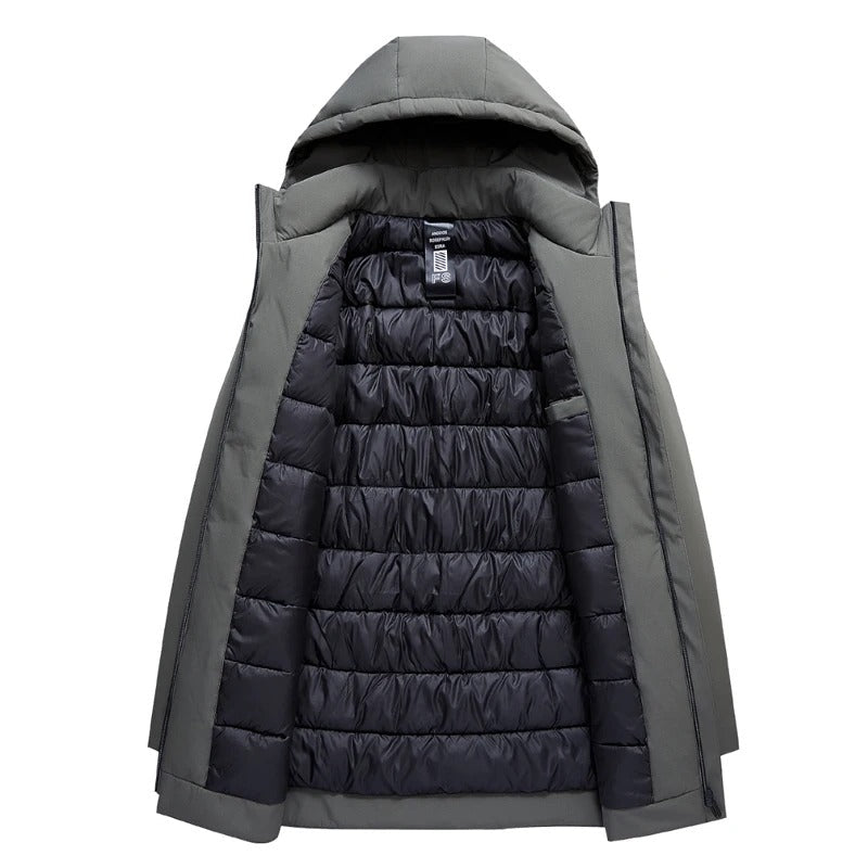 Heren Winterjas Parka – Warm Waterdicht Met Capuchon