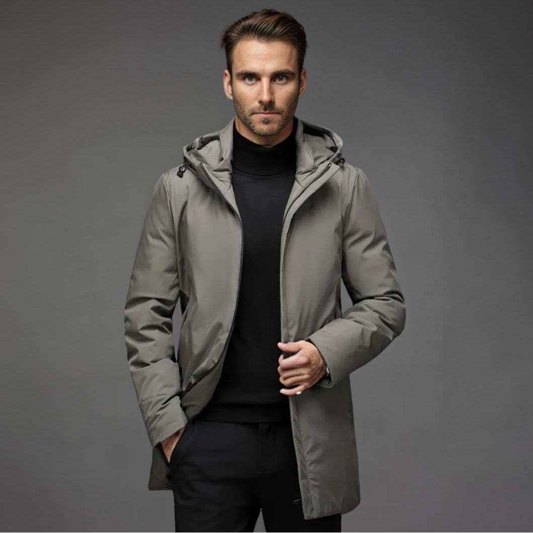 Heren Winterjas Parka – Warm Waterdicht Met Capuchon