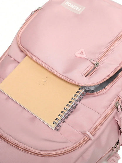 Roze Schoolrugzak voor Meisjes - Waterafstotend met Laptopvak