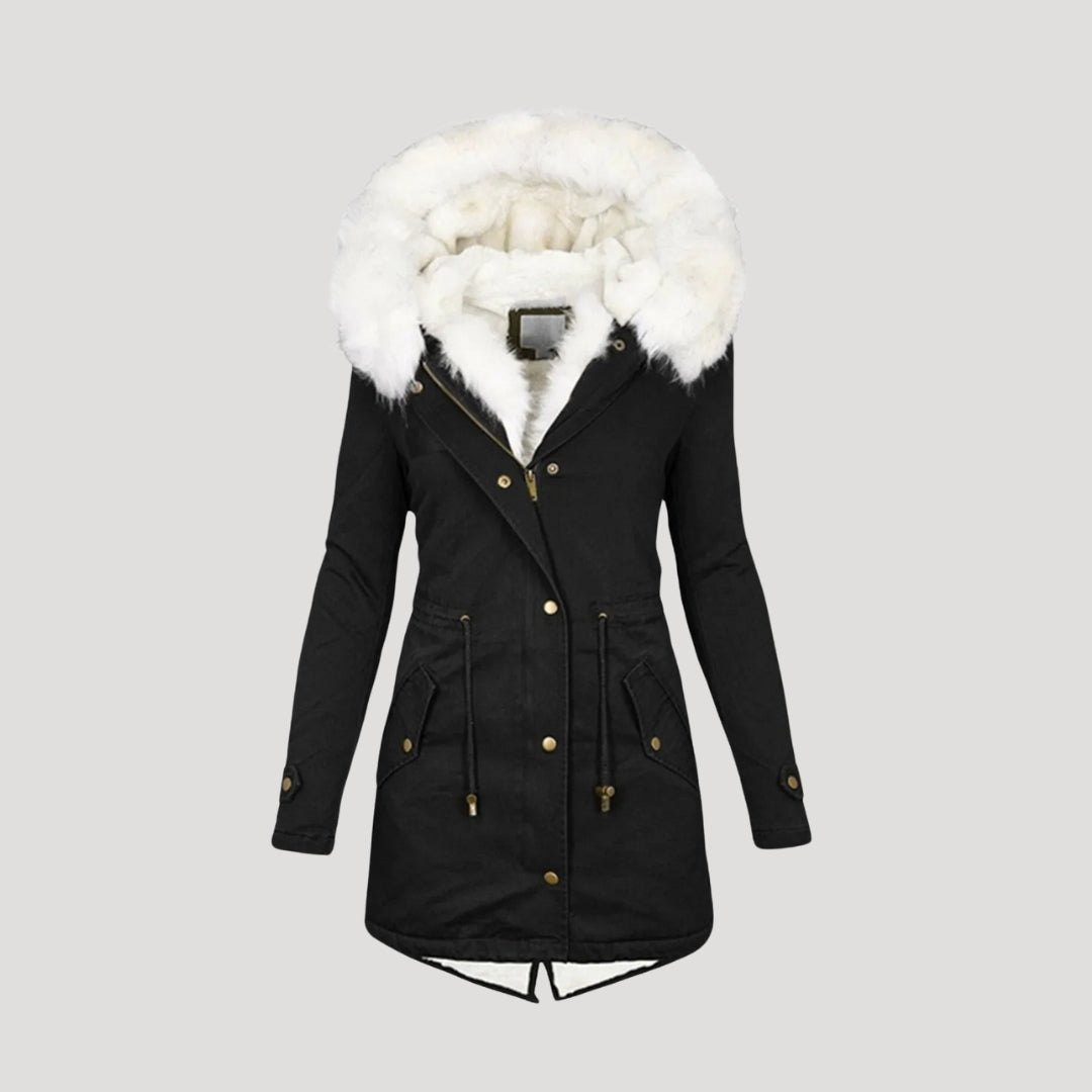 Dames Winterparka Tailleceintuur – Warmte & Elegante Functionaliteit