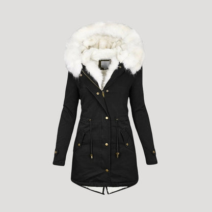 Dames Winterparka Tailleceintuur – Warmte & Elegante Functionaliteit