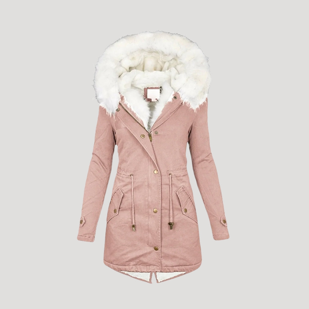 Dames Winterparka Tailleceintuur – Warmte & Elegante Functionaliteit