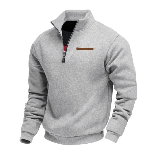 Heren Fleece Sweater Met Half-Zip – Warm Comfortabel Sweatshirt